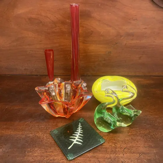 Selection Of Art Glass Items