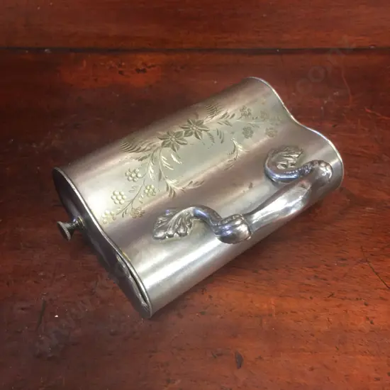 Vintage Silver Plated Butler Table Crumb Sweeper Hand Held
