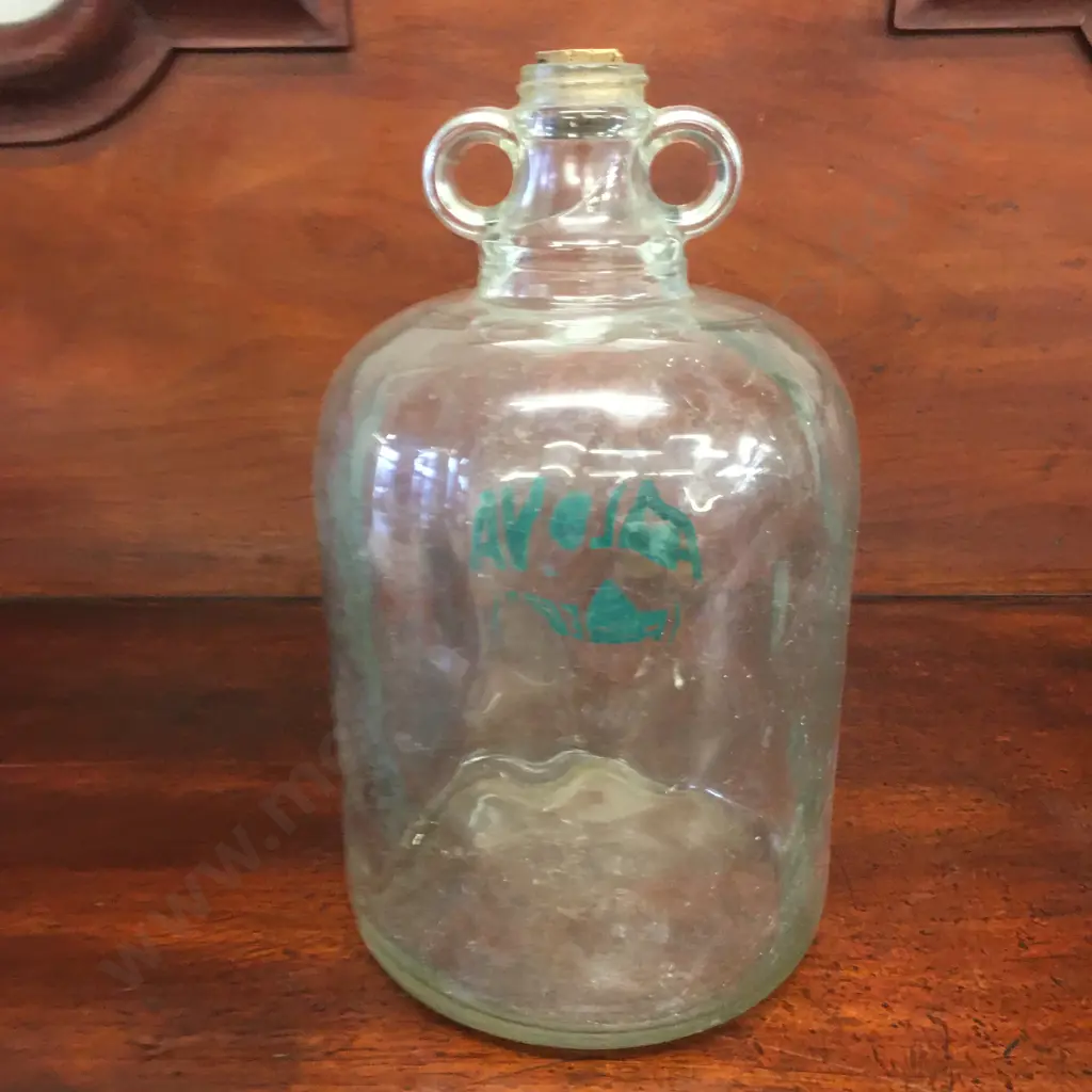 Vintage Large Glass Fermenter With Double Handles ALVA (REG-D) H30cm. Image 1++