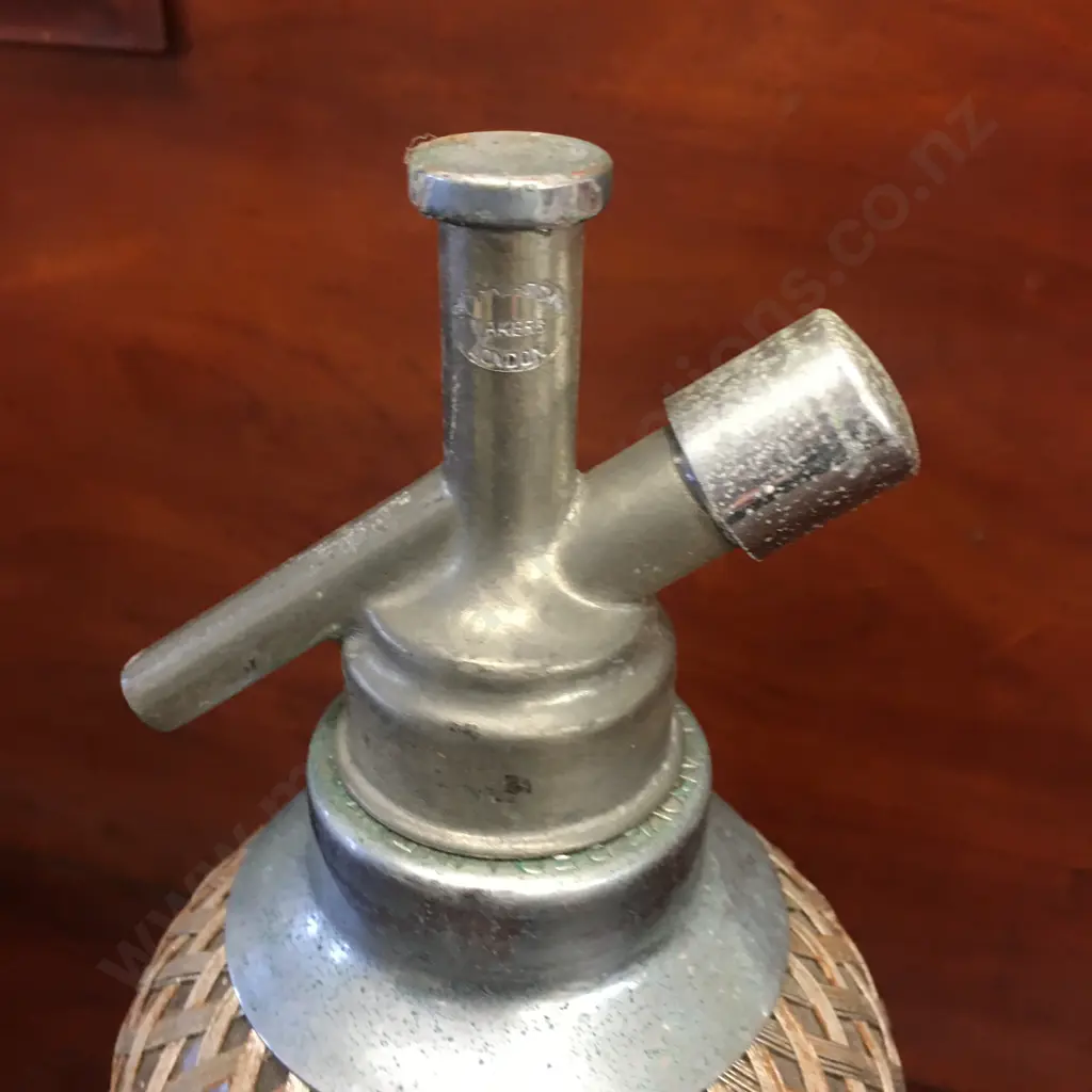 Vintage Sparklets Silver Mesh Soda Syphon Image 1++