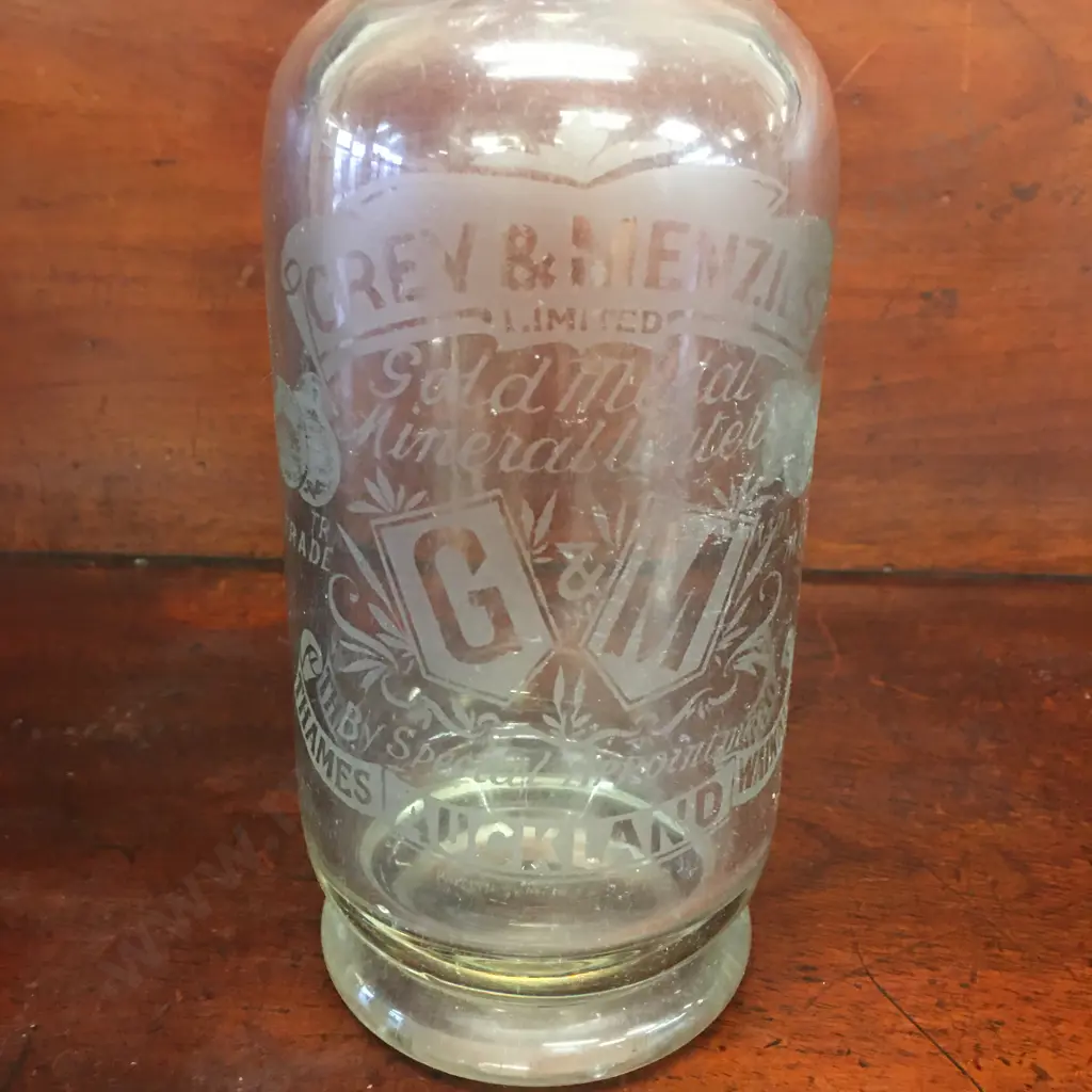 Vintage Grey & Menzies Seltzer Bottle Image 1++