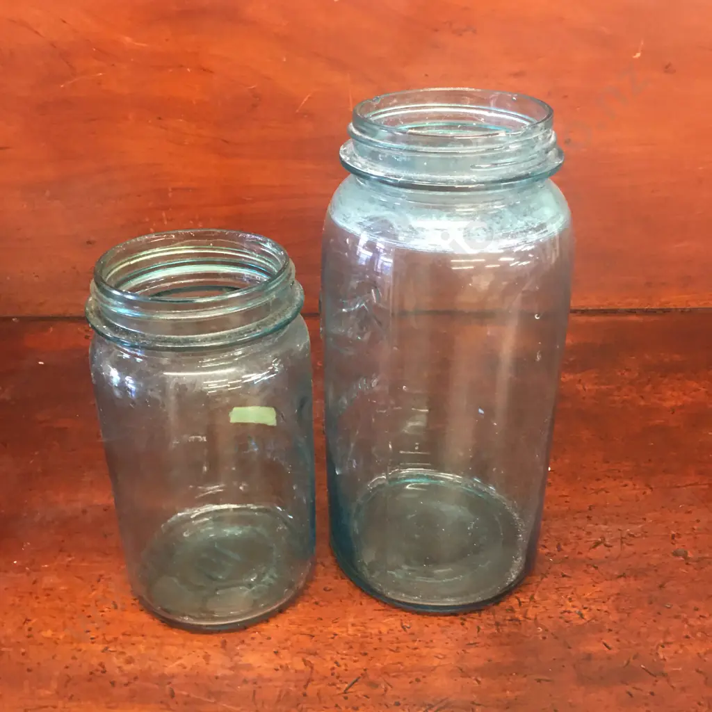 Antique Aqua Blue Ball Fruit Jars  Image 1++