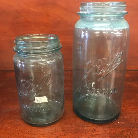 Antique Aqua Blue Ball Fruit Jars 