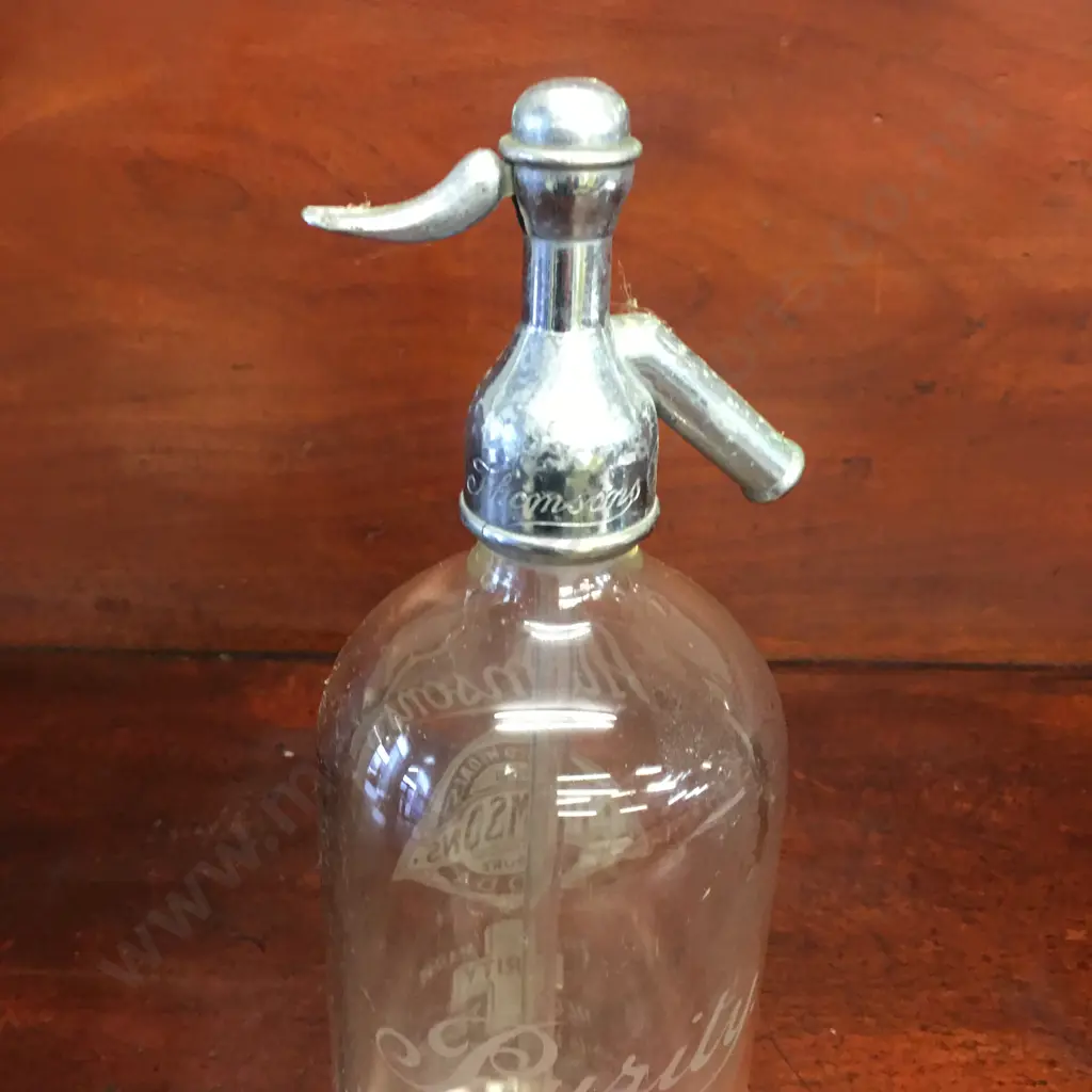 Vintage Thomsons  Seltzer Bottle  Image 1++
