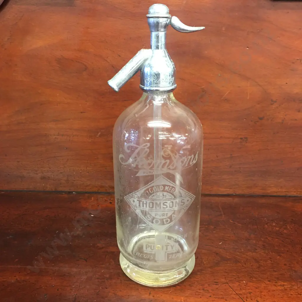 Vintage Thomsons  Seltzer Bottle  Image 1++