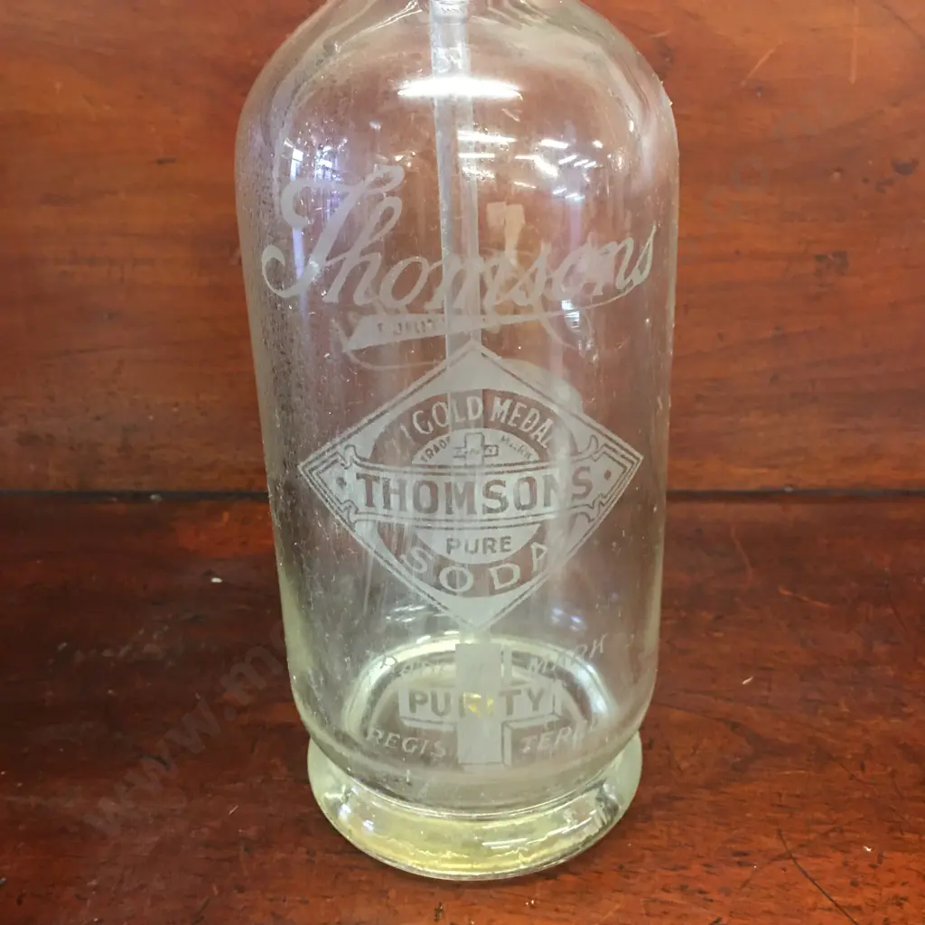 Vintage Thomsons  Seltzer Bottle  Image 1++