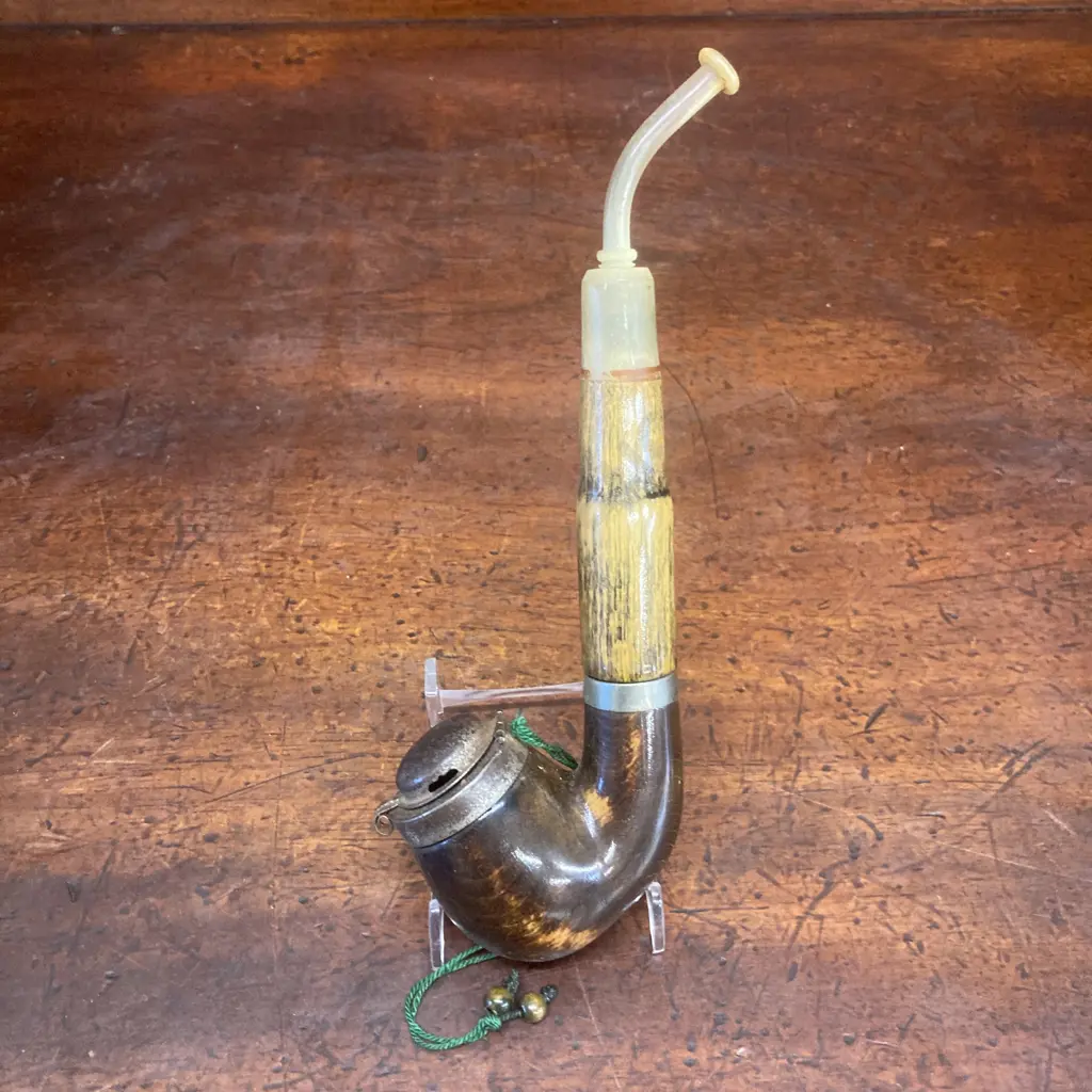 Vintage Tyrolean Style Cavalier Tobacco Pipe Image 1++