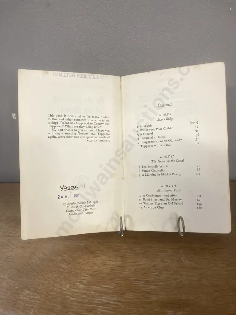 By the Pricking of My Thumbs by Agatha Christie. 1968 First Edition, Published For The Crime Club by Collins London Image 1++