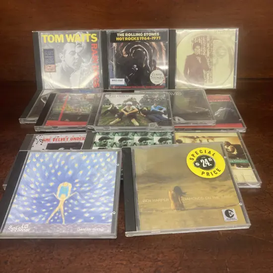 Lot of 13 CDs - Tom Waits Rain Dogs, Stones Hot Rocks 1964-1971, Elvis Costello / Burt Bacharach Painted From Memory Etc