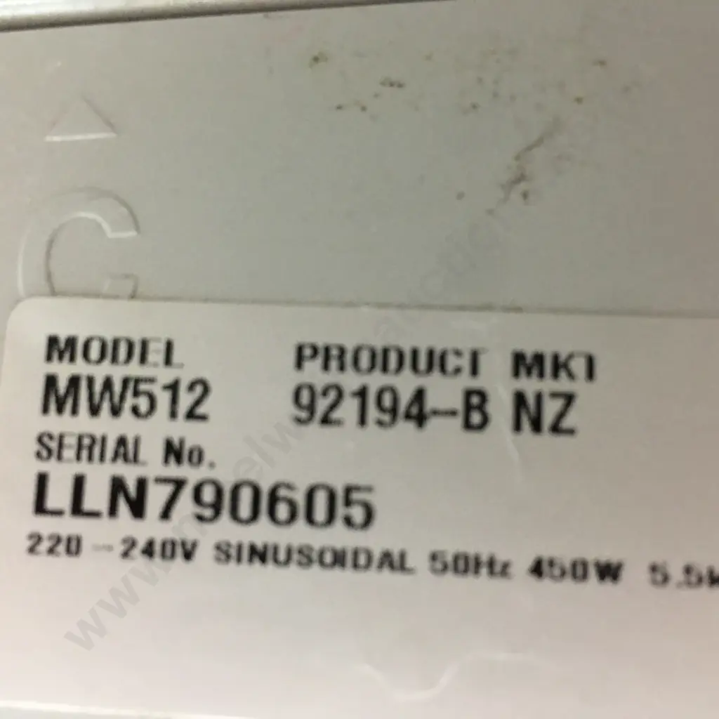 Fisher & Paykel MW512 5.5Kg Washing Machine, #LLN790605 Image 1++