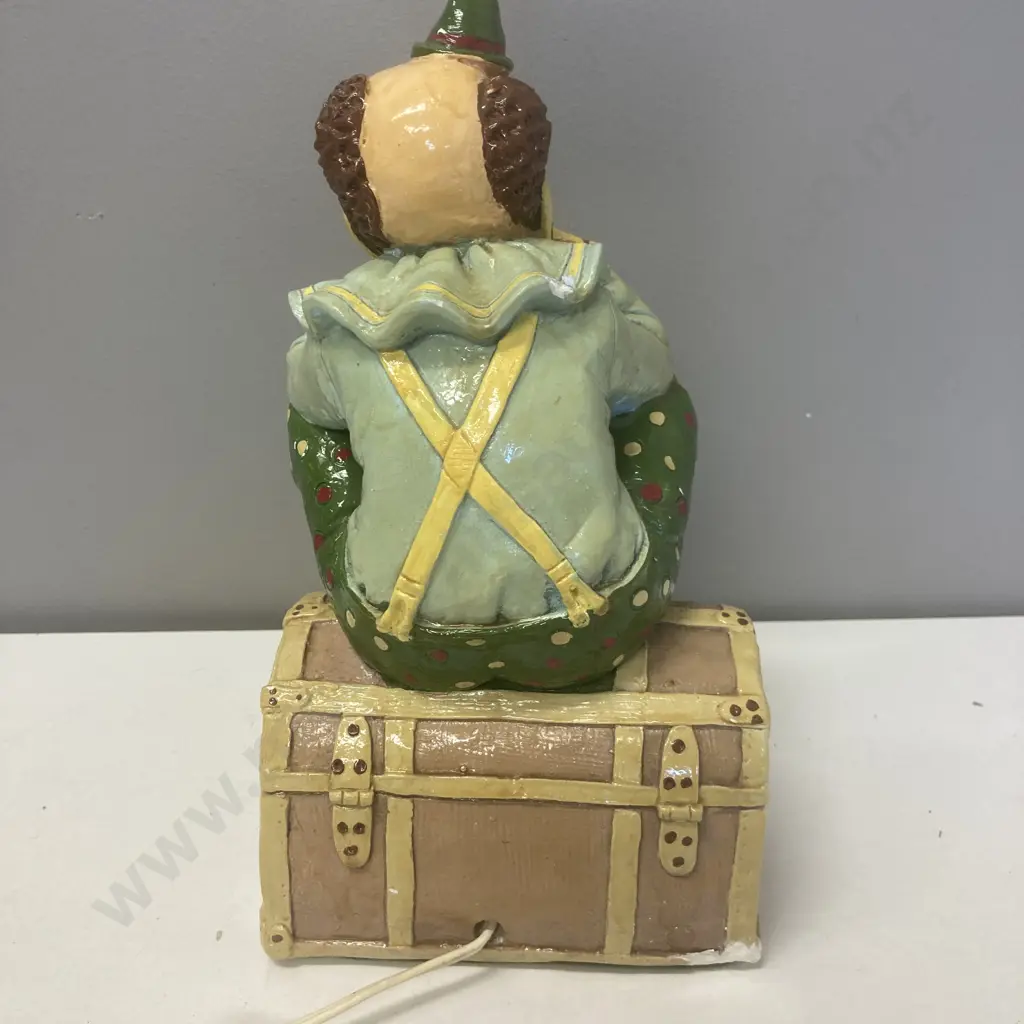 Vintage Clown Lamp (As Found Condition) 40cm Image 1++