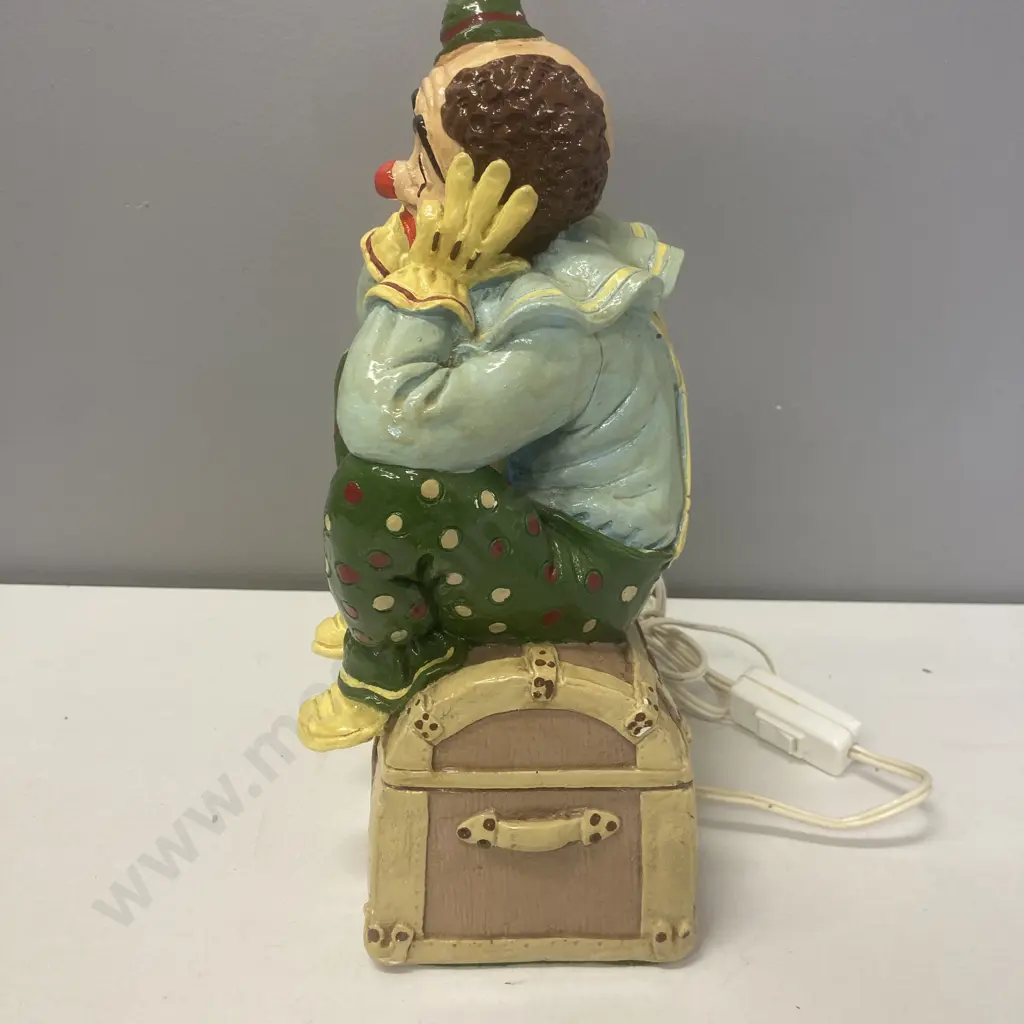 Vintage Clown Lamp (As Found Condition) 40cm Image 1++