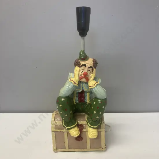 Vintage Clown Lamp (As Found Condition) 40cm