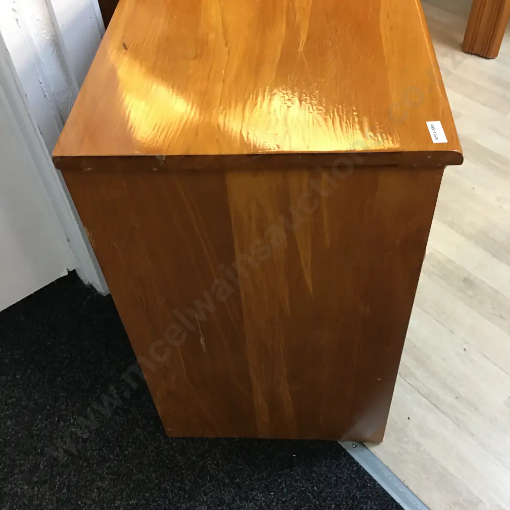 Rimu 6 Drawer Lowboy With Colonial Knob Handles. H62 W119 D37cm Image 1++