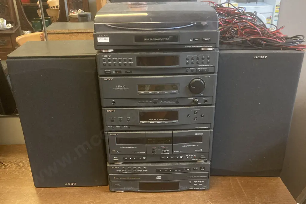 Sony Stereo System LBT-A30 With Turntable PS-LX4QP, 2 Speakers (No Remote) Image 1++