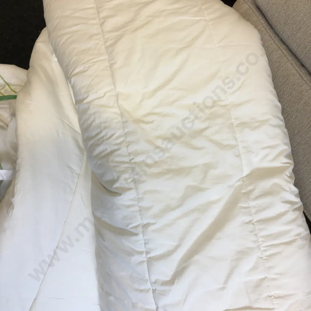 Green First Queen Size Mattress Protector, With Duvet Inners x2  Image 1++