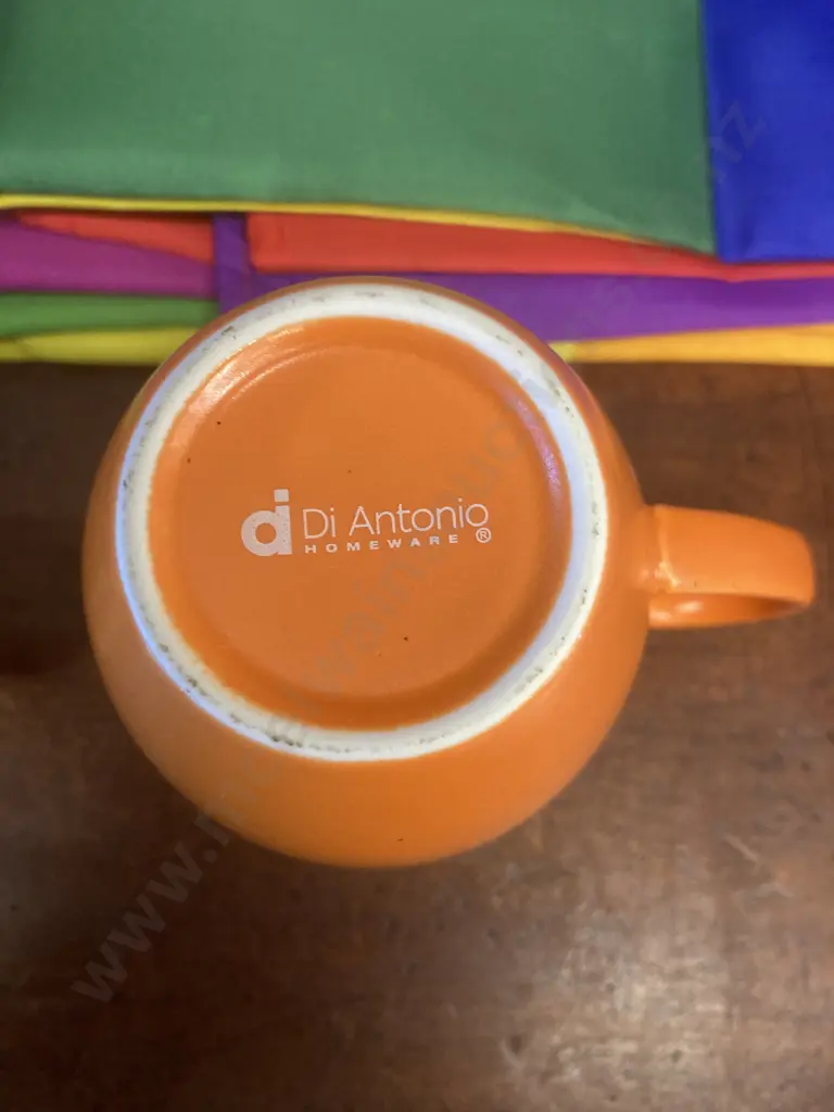 Assorted Coffee Cups - Nood, Di Antonio Etc With a Pair of Flags Image 1++