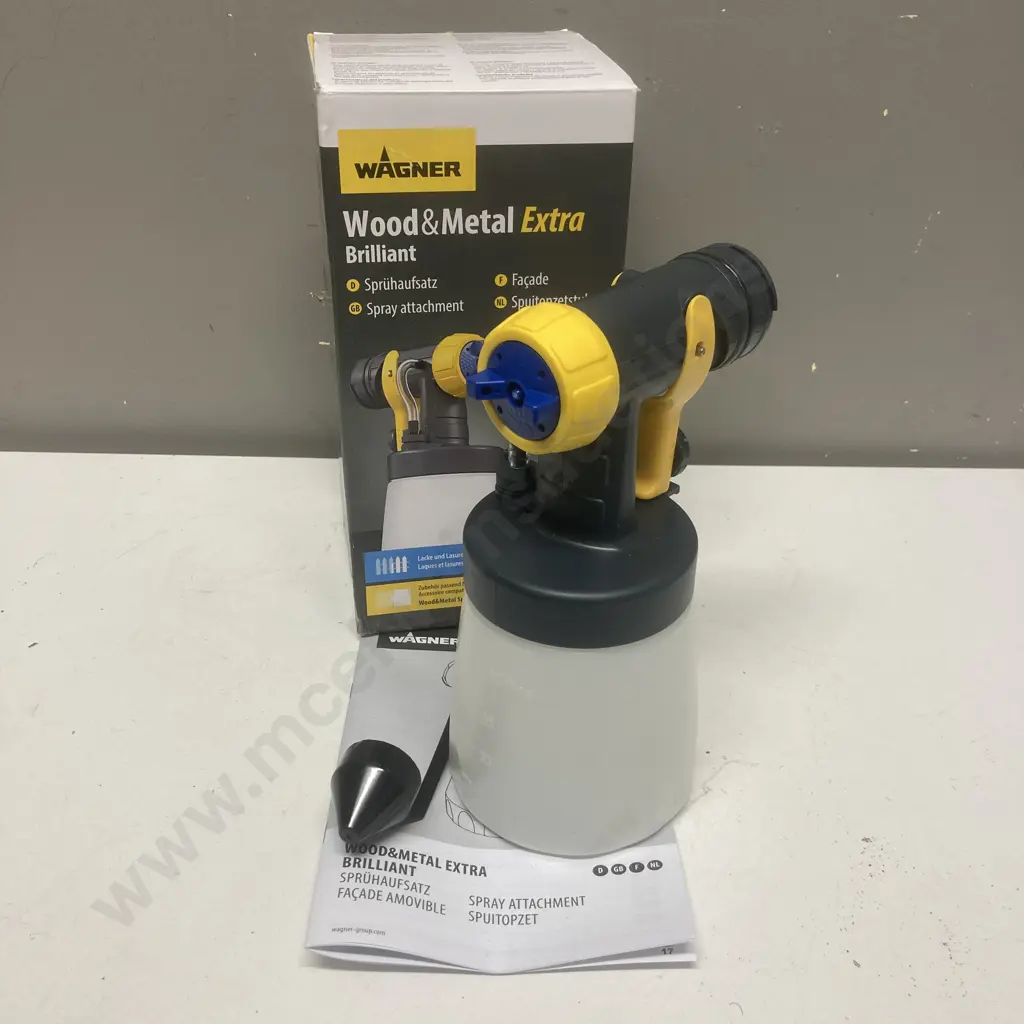 Wagner 600ml Wood&Metal Extra Brilliant Spray Attachment Boxed Image 1++