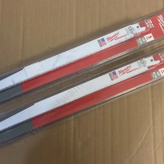 Pair of Milwaukee 48005094 300MM 8/12 TPI SAWZALL™ BLADES (5 PK)