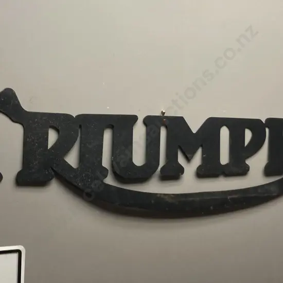 Triumph Logo Cut Out Steel Wall Art. 1m