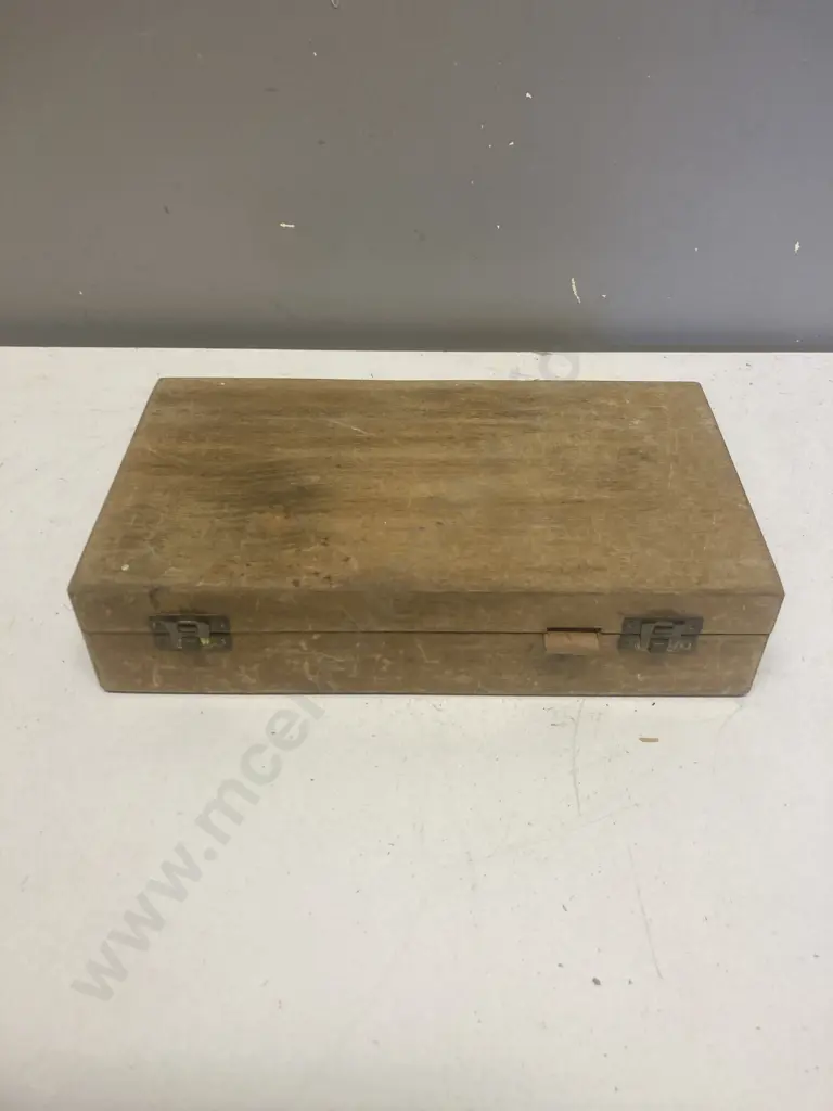 Vintage Augers In Hinged Wooden Case Image 1++