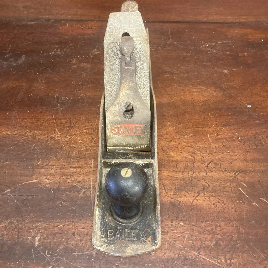 Vintage Stanley Bailey No 6 Wood Plane, Sweet Heart Logo (c 1921-1935), Made in Canada, 18" Long, Rosewood Handles Image 1++