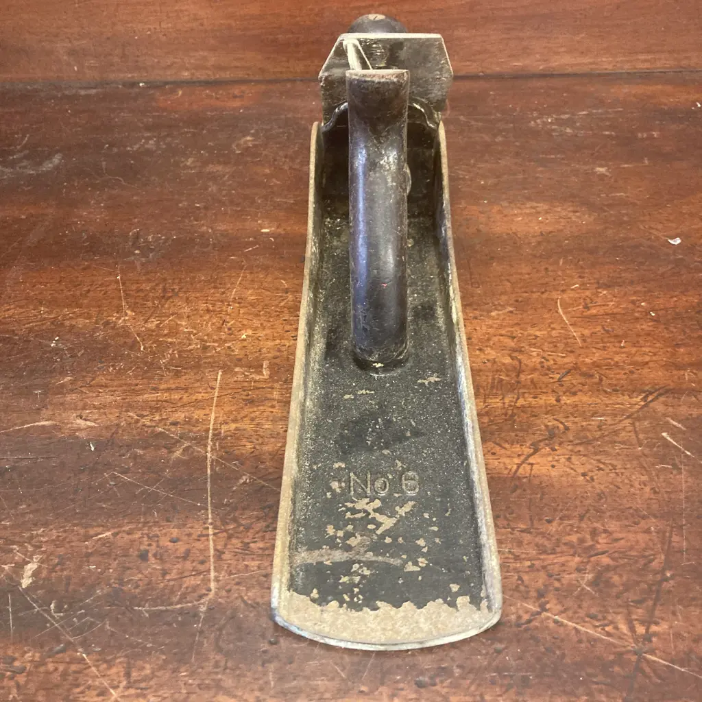 Vintage Stanley Bailey No 6 Wood Plane, Sweet Heart Logo (c 1921-1935), Made in Canada, 18" Long, Rosewood Handles Image 1++