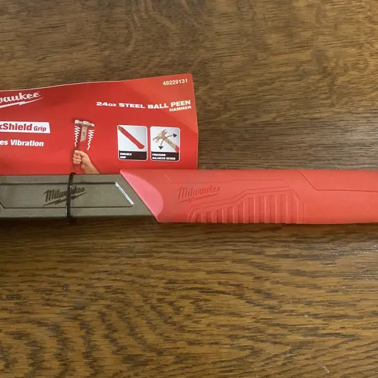 New Milwaukee 24oz Steel Ball Peen Hammer