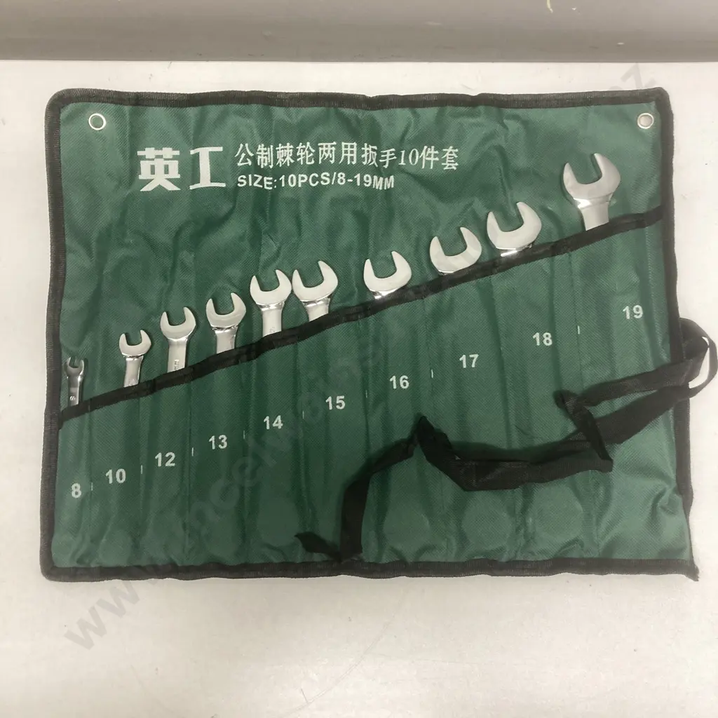 New 10 Pce Ratchet Ring Spanner Set - 8-19mm Image 1++