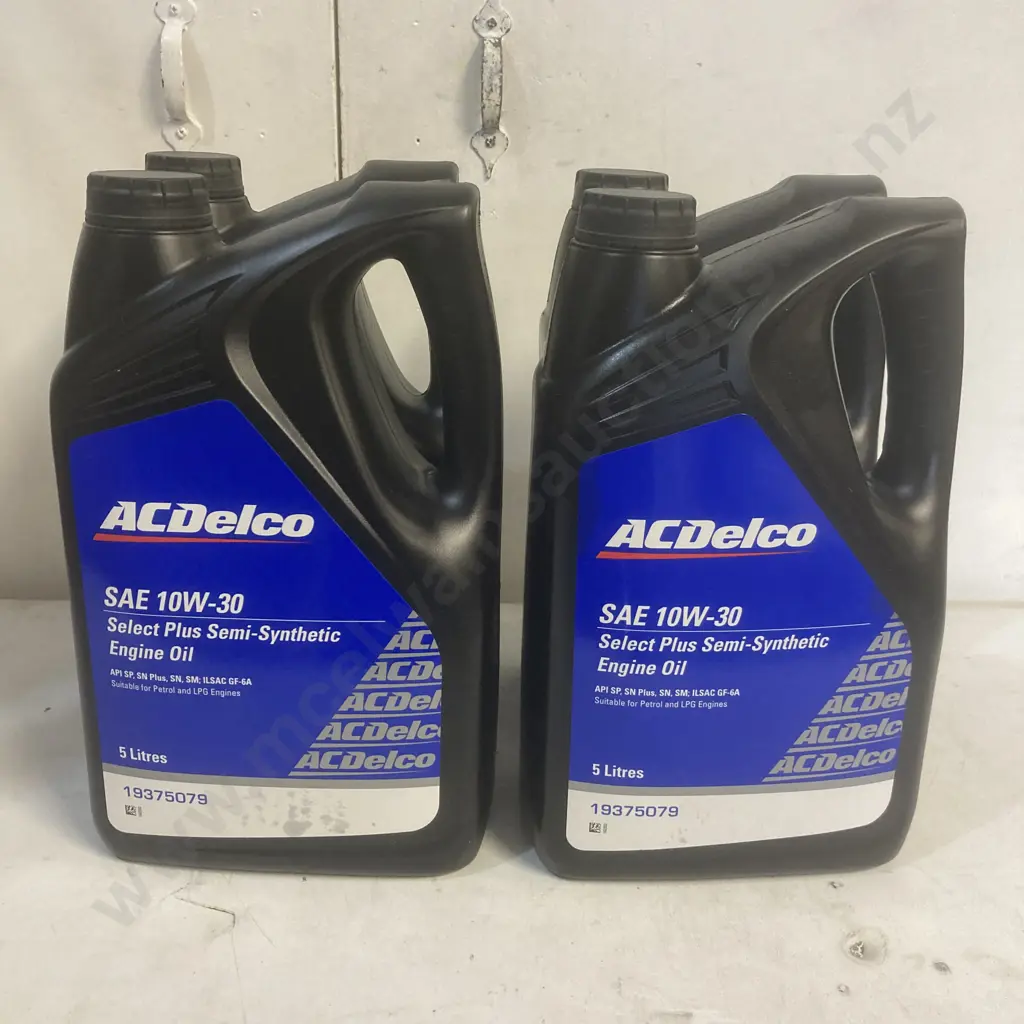 ACDelco SAE 10W-30 Select Plus Semi-Synthetic Engine Oil, 4 x 5 Litres Image 1++
