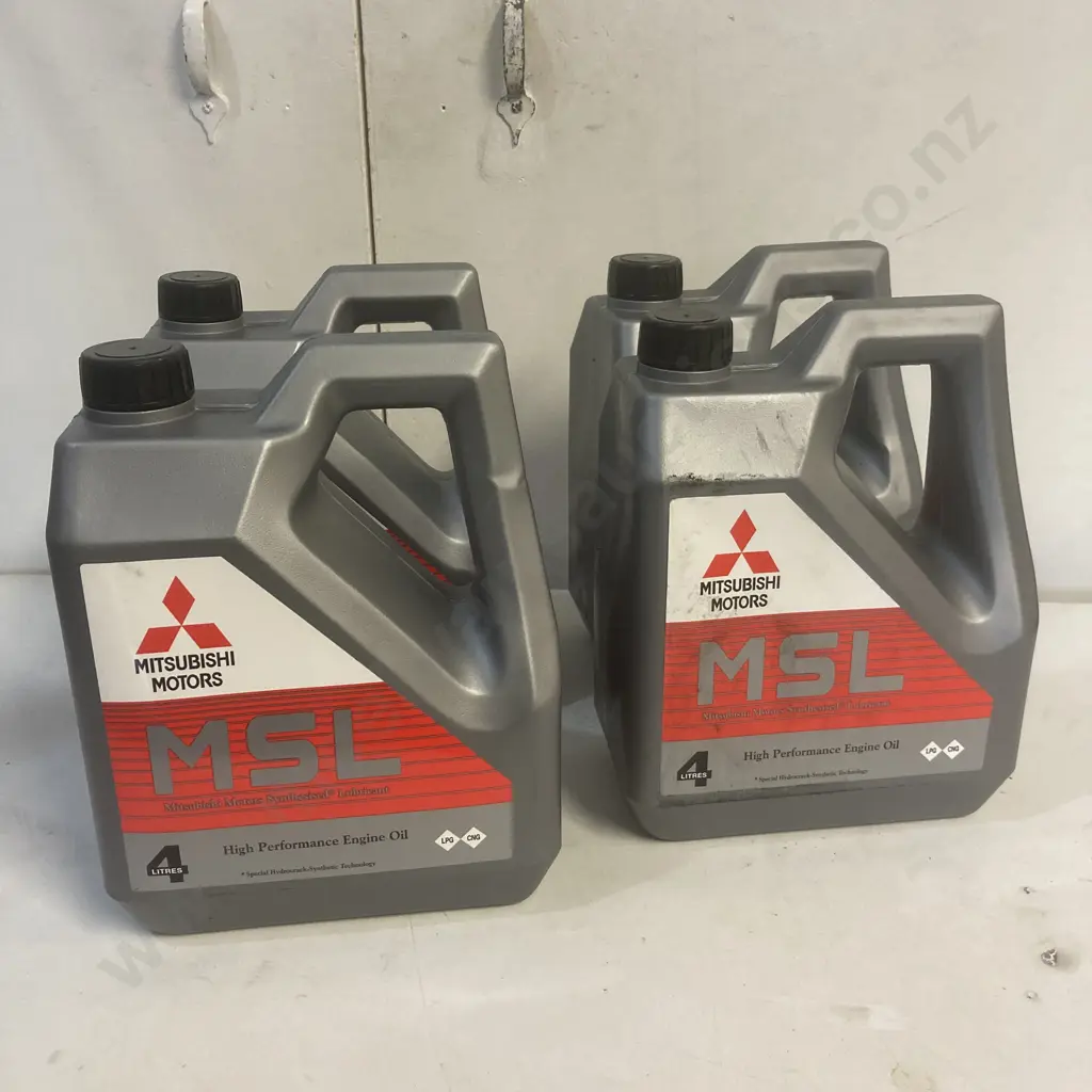 Mitsubishi Motors MSL High Performance Engine Oil, 4 x 4 Litres Image 1++