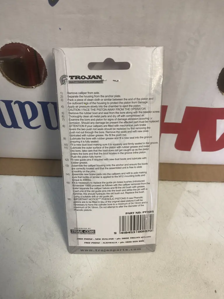 Trojan Caliper Pistons #PT1125, Box of 30 Image 1++