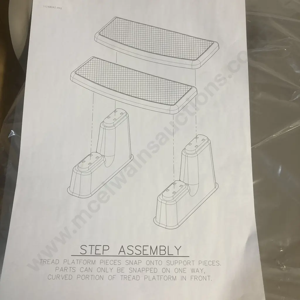 Watkins Polymer Step, Grey (Spa / Hot Tub) Image 1++