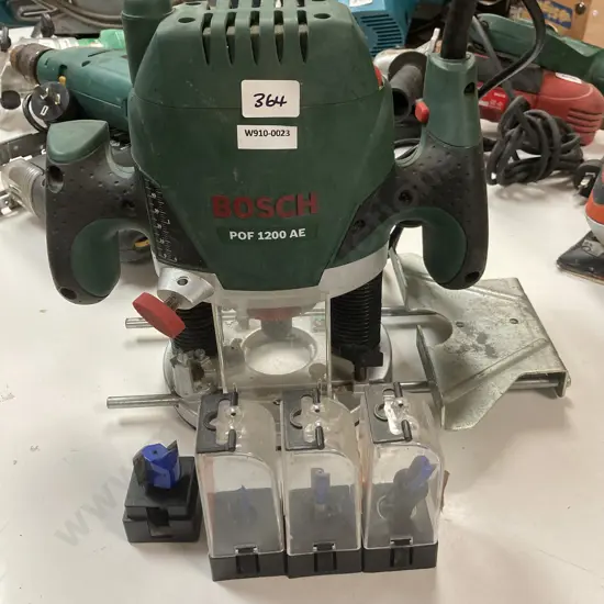 Bosch POF 1200 AE Router With 4 Extra Router Bits