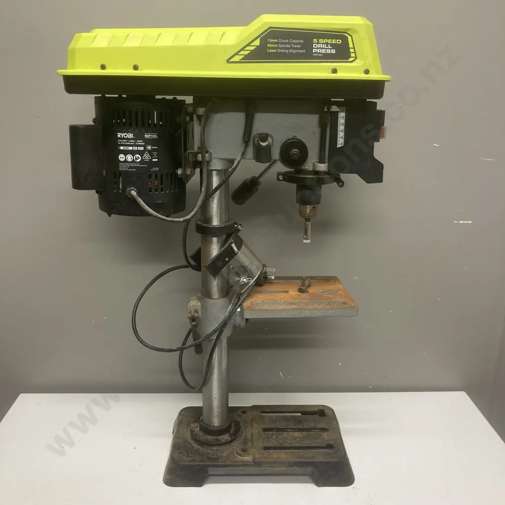 Ryobi RDP102L 5 Speed Drill Press With Laser, 13mm Chuck Image 1++
