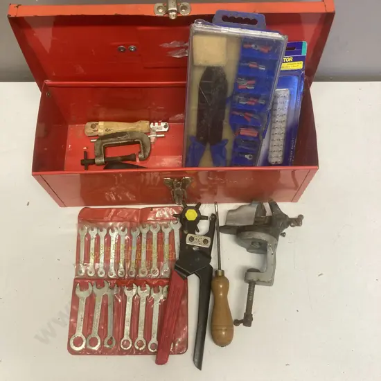 Orange Toolbox, Hobby Vice, Leather Punch, Terminal Kit Etc