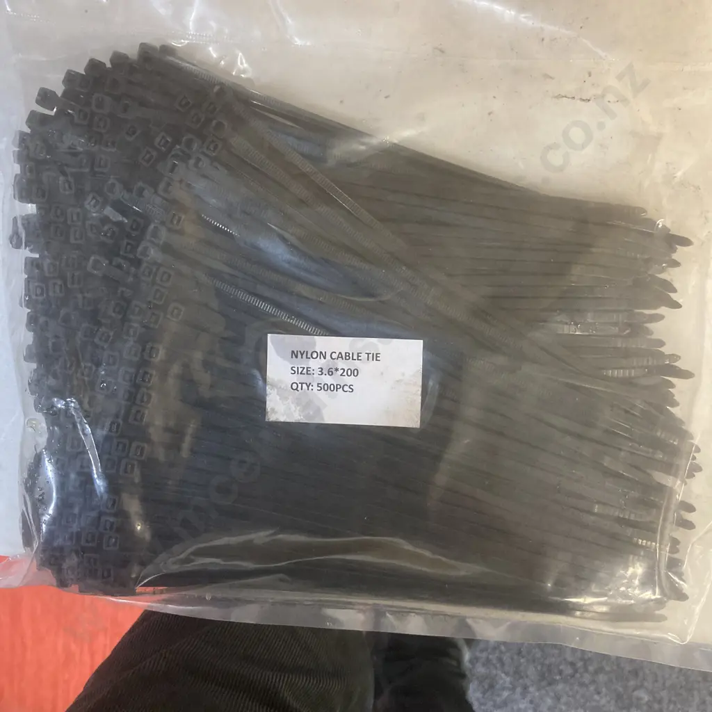 Nylon Cable Tie Size 3.6, 200. 30 x Bags of 500 Image 1++