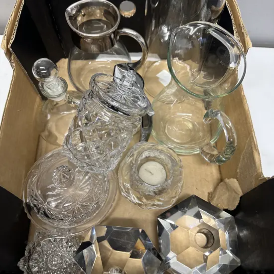 Assorted Crystal & Glass Ware