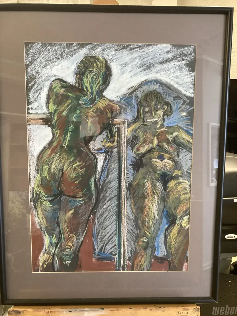 Barbara Morrison "Life Study" Original Artwork, 77 x 59cm Glazed Framed Image 1++