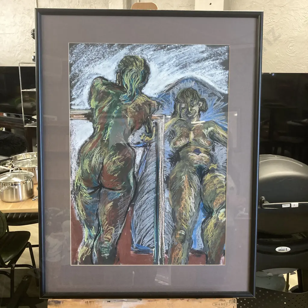 Barbara Morrison "Life Study" Original Artwork, 77 x 59cm Glazed Framed Image 1++