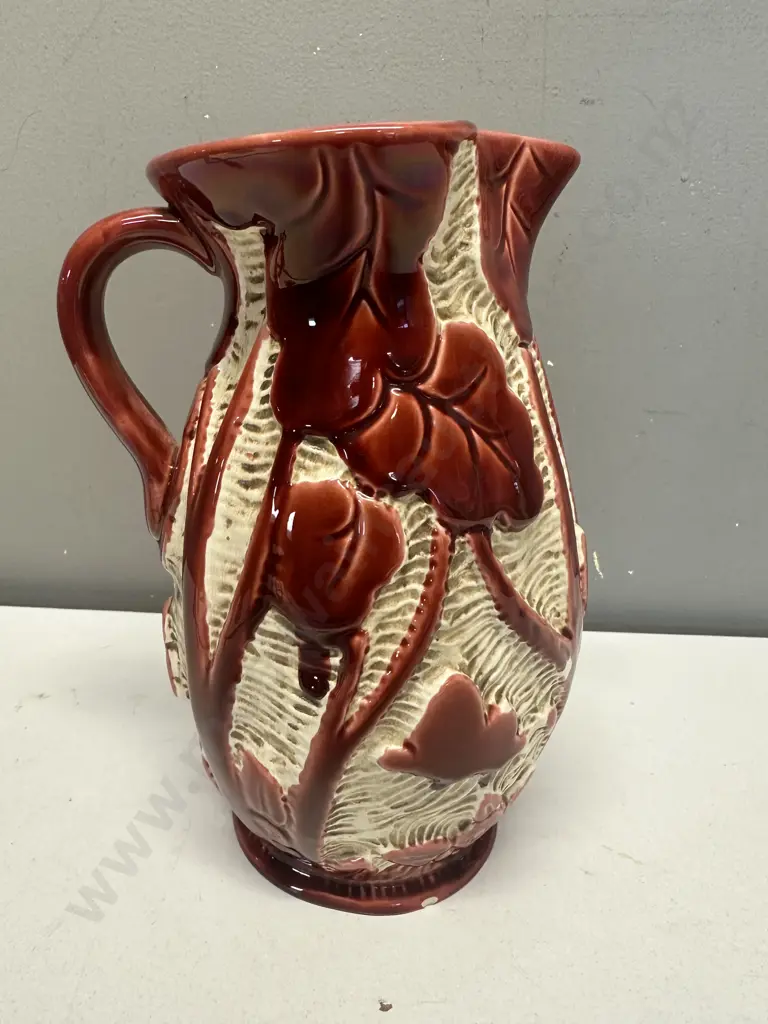 Art Deco Beswick 1930s #634 Shape Woodland Animals Jug Red Fox. H23cm Image 1++