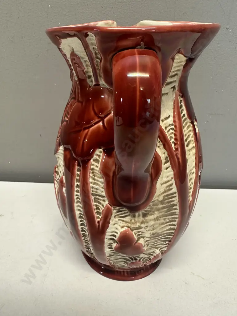 Art Deco Beswick 1930s #634 Shape Woodland Animals Jug Red Fox. H23cm Image 1++