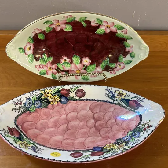 Thumb Print Maling Spring Time Lustre Dishes 