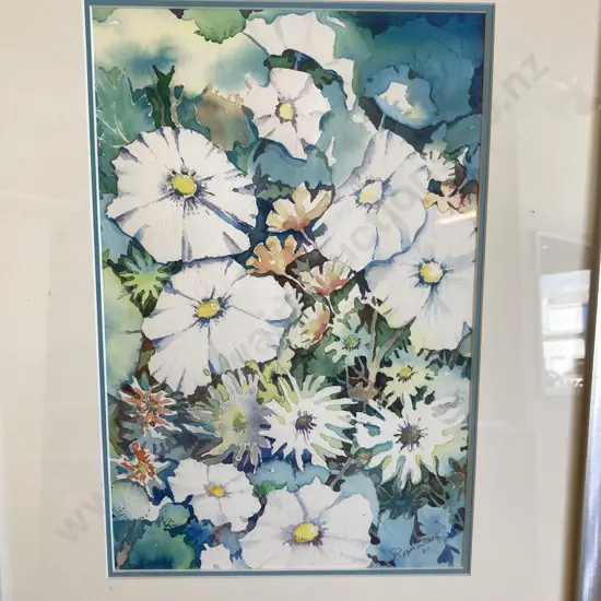 Philippa Wilson 03 Framed Watercolour, Signed. 63 x 49cm, Glazed Framed
