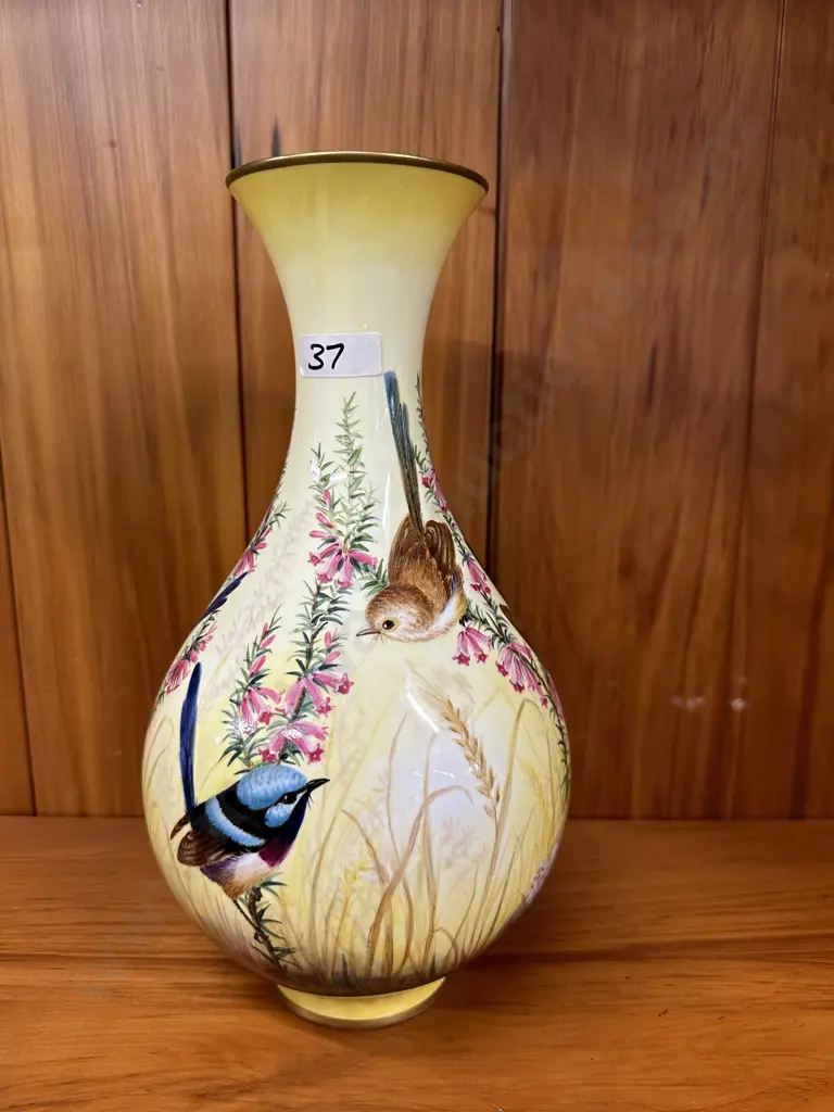 Hand Painted Rita Daniel Collection Vase H28cm. Image 1++