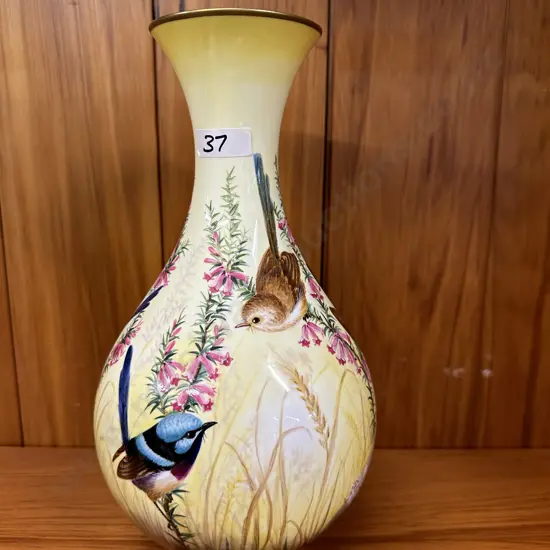 Hand Painted Rita Daniel Collection Vase H28cm.