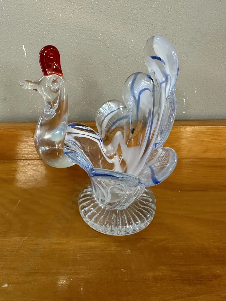 Art Glass Rooster. H16cm Image 1++