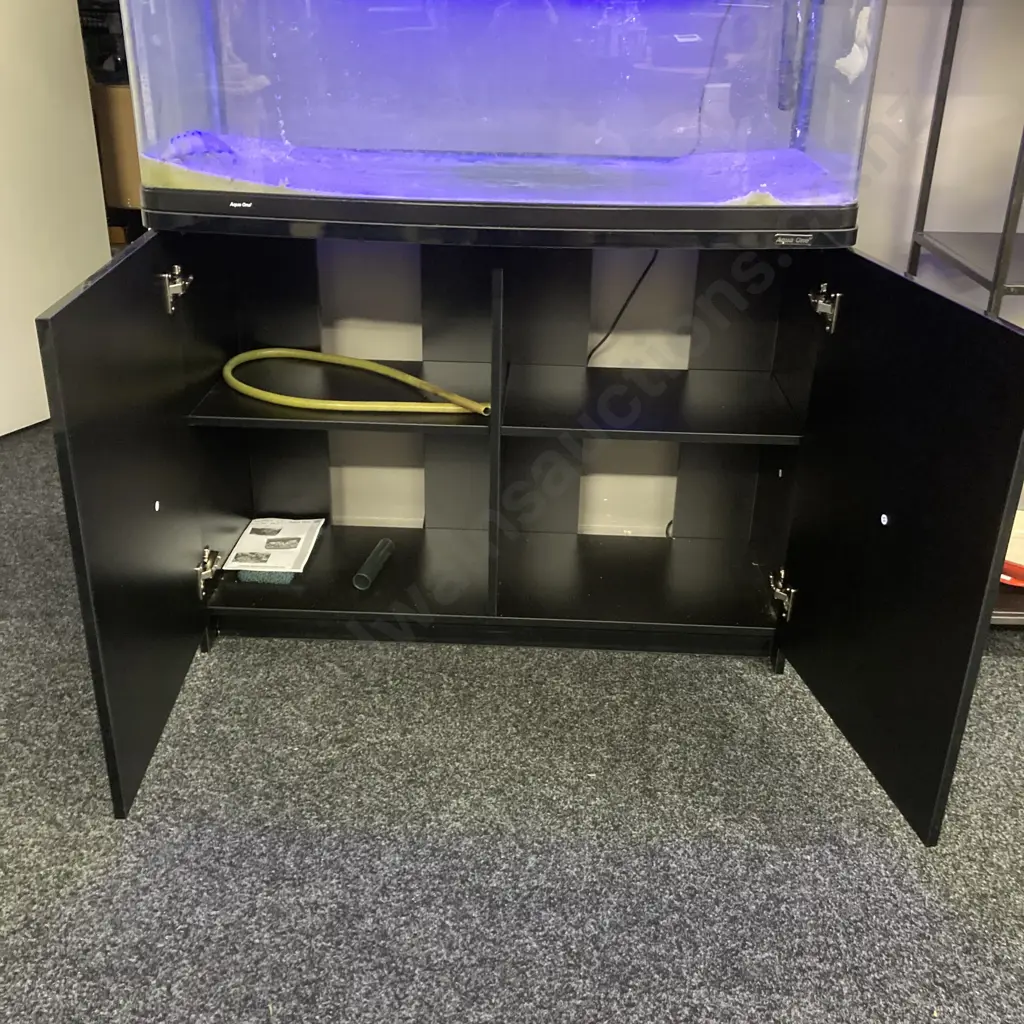 Aqua One AquaStyle AR980 Gloss Black 215L Aquarium & Cabinet, Built in Trickle Filter & Reflector Lighting Image 1++