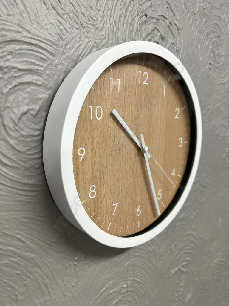White Framed Clock Image 1++