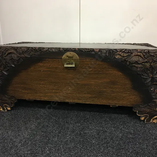 Vintage Chinese Camphorwood Chest, Inner Shelf, H53 W121 D52cm